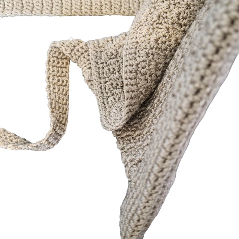 Macramé Crossbody Purse with Flap - Picture 9 of 12
